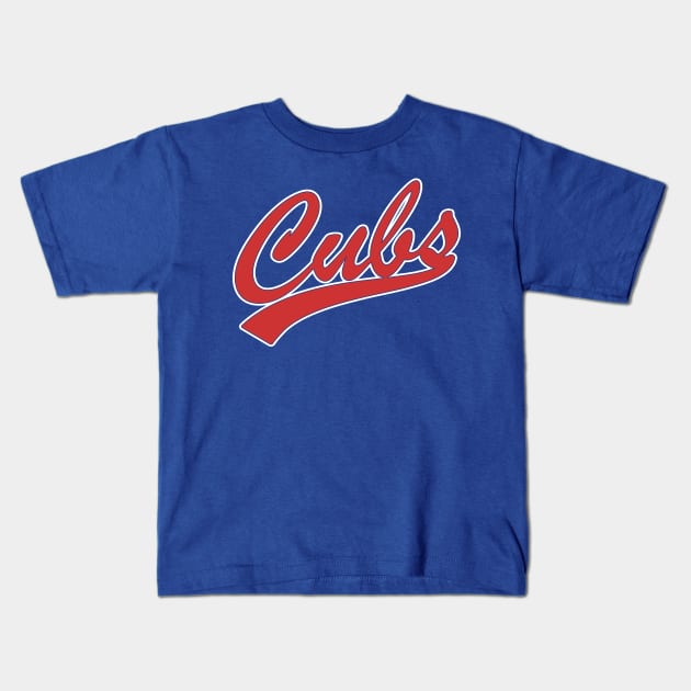 Cubs Kids T-Shirt by Nagorniak